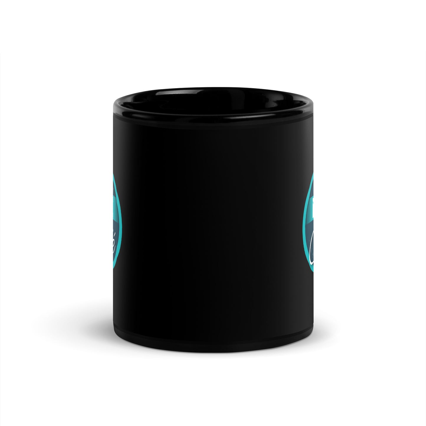 ISME Cafe Online Black Glossy Mug