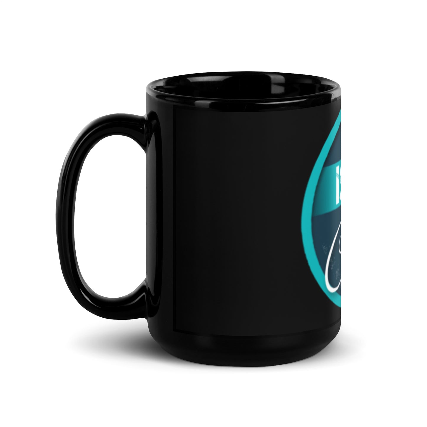 ISME Cafe Online Black Glossy Mug